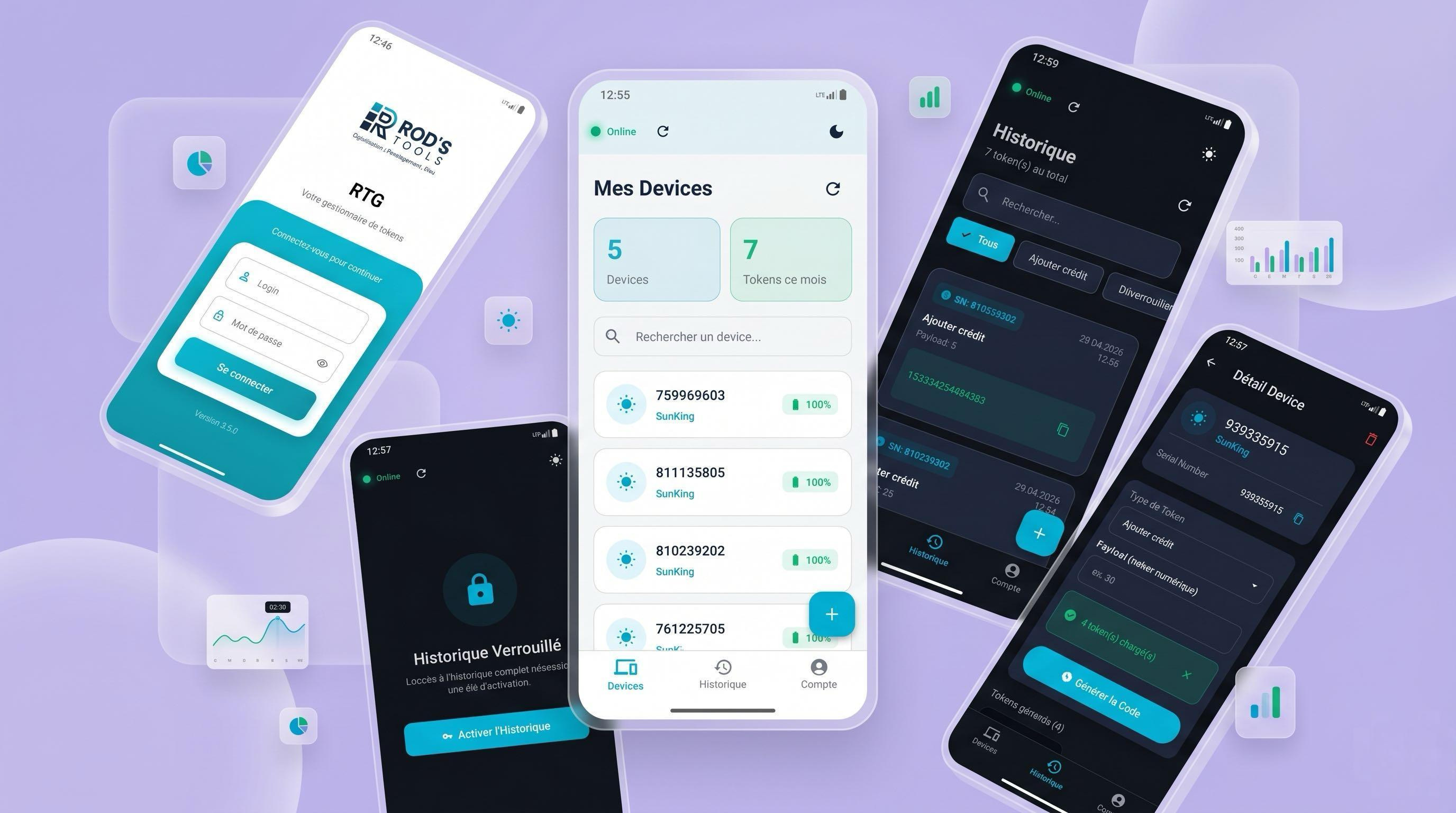 RTG Application Mockup